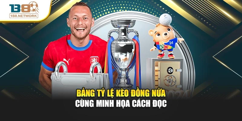 Bảng tỷ lệ kèo đồng nửa cùng minh họa cách đọc