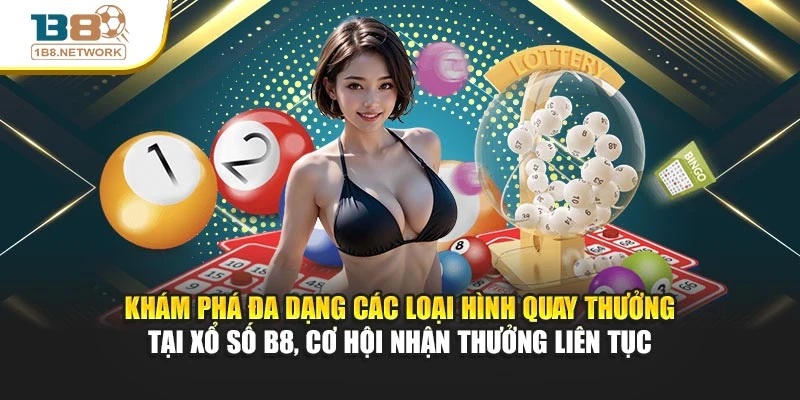 Khám phá đa dạng các loại hình quay thưởng tại Xổ số B8, cơ hội nhận thưởng liên tục